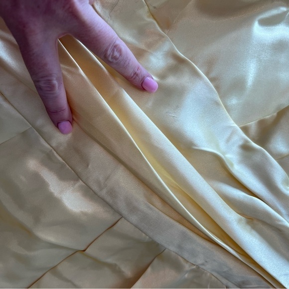 David's Bridal Canary Bridesmaids Dress - Picture 6 of 16